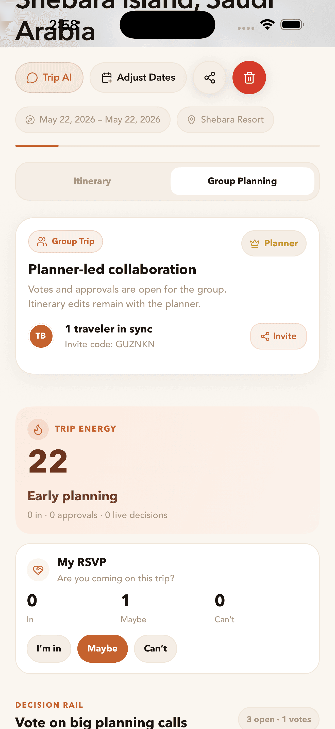 Borderly global leaderboard on iPhone