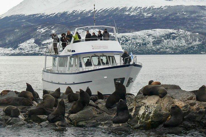 Private yacht sailing on the Beagle Channel