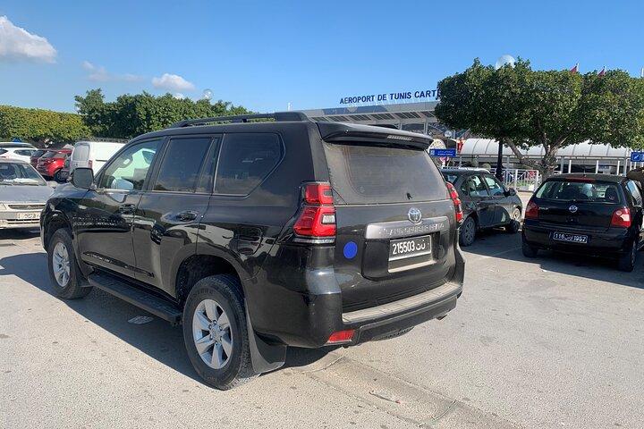 VIP transfer between Tunis Carthage Airport and a hotel in Tunis