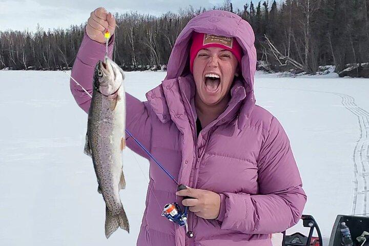 Anchorage Ice Fishing Adventure with transportation