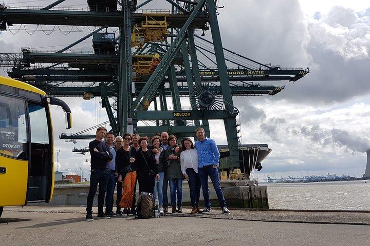 Guided Antwerp Port Tour, in your Car or Minibus