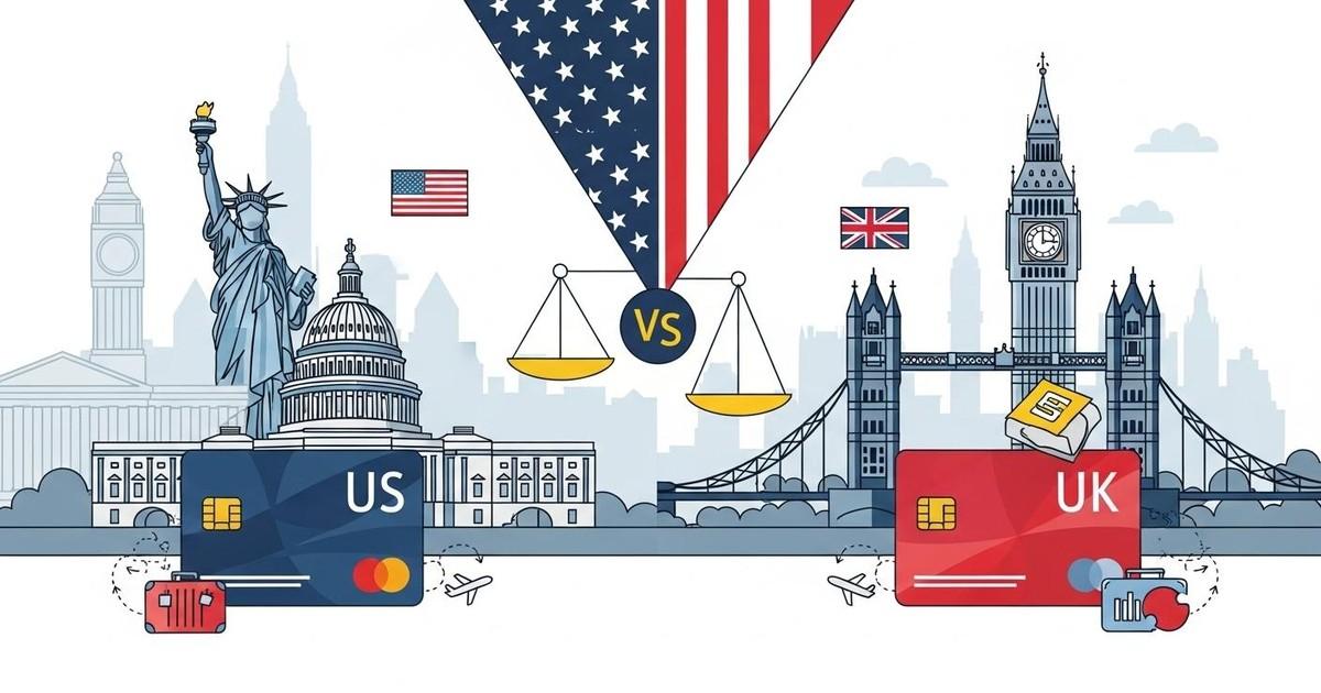 Comparing US vs UK Student Travel Credit Cards