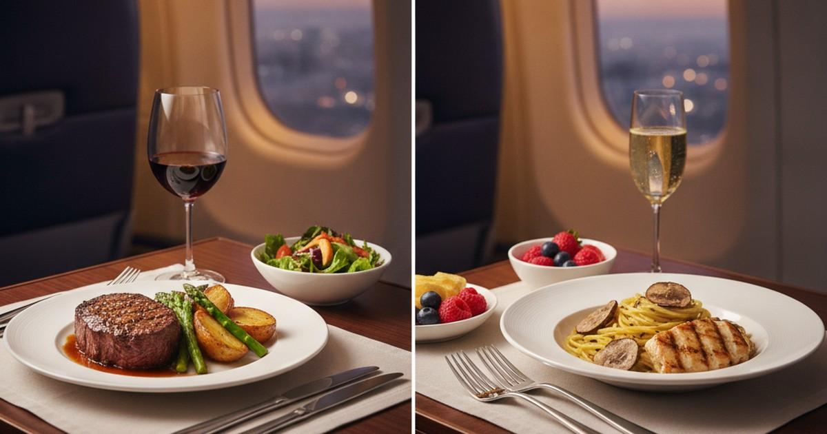 Cover Image for Domestic Premium Dining: What to Eat on AA and United